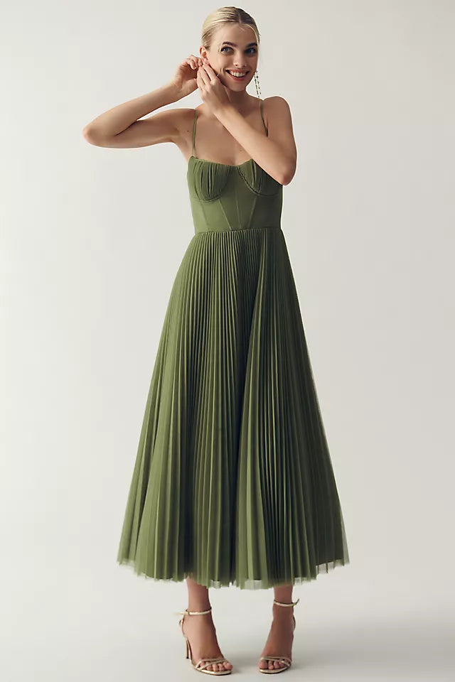 Elowen™ | Robe Plissée Élégante en Tulle