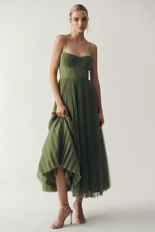 Elowen™ | Robe Plissée Élégante en Tulle