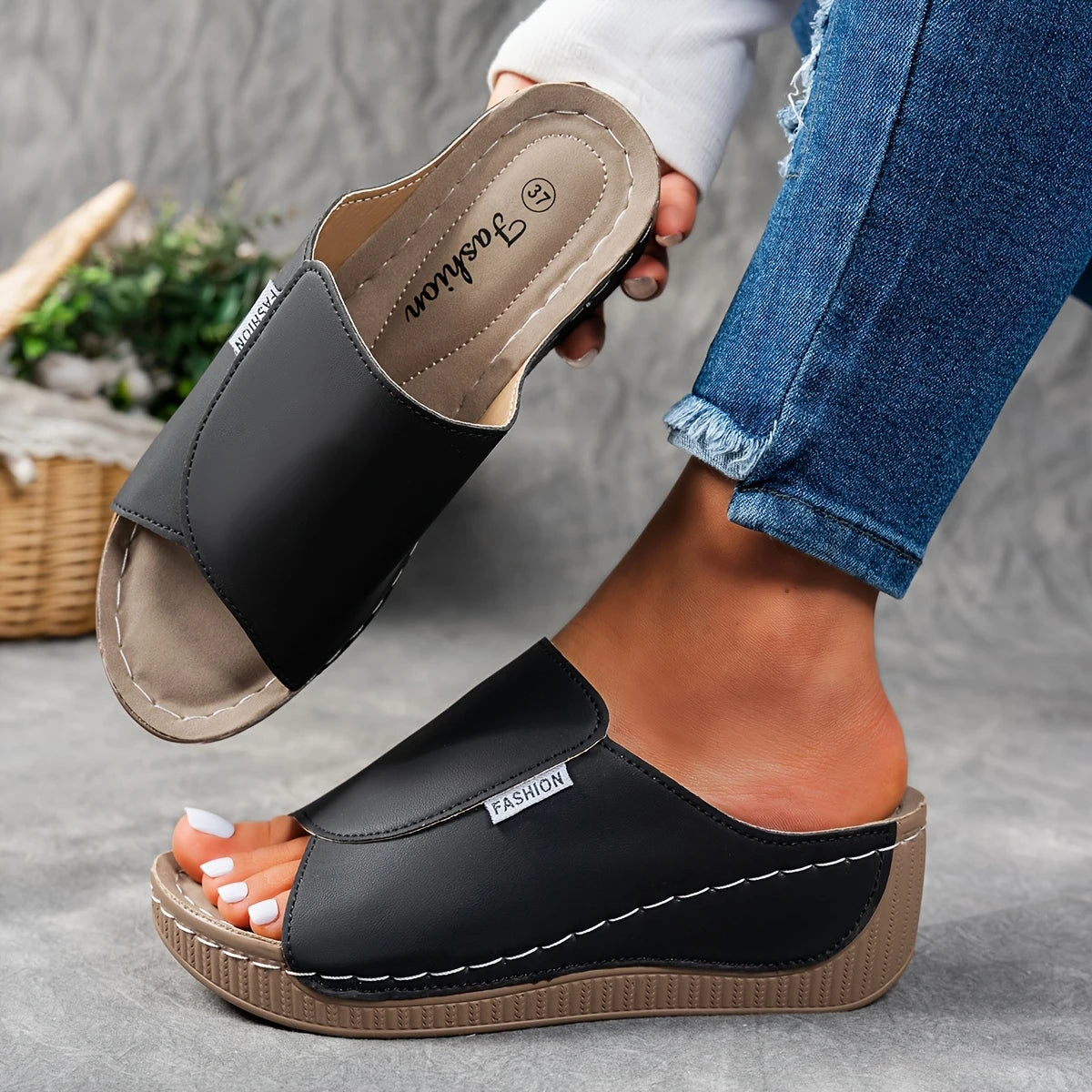 Celinea™ | Chaussons en cuir