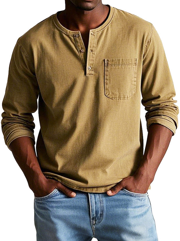 Yahya™ | Chemise Vintage Élégante à Manches Longues