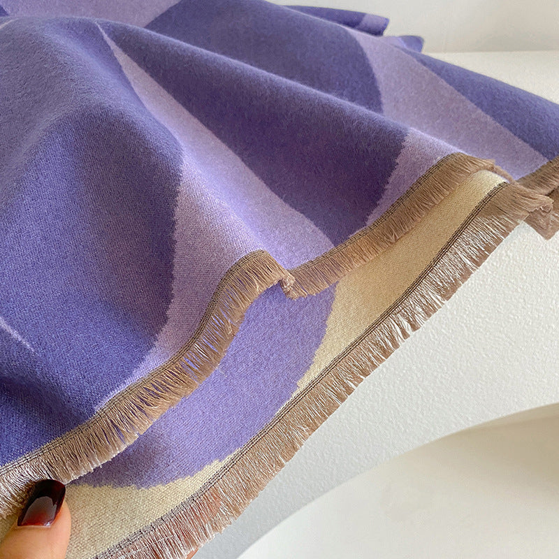Aelvoria™ | Écharpe chaude à motifs géométriques