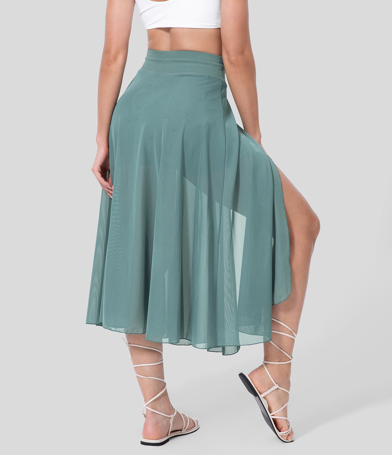 Eren™ | Jupe Midi 2-en-1 Taille Haute