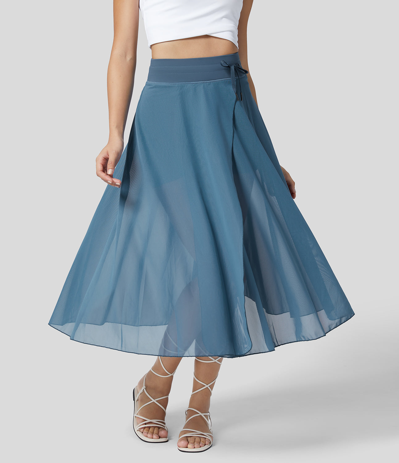 Eren™ | Jupe Midi 2-en-1 Taille Haute