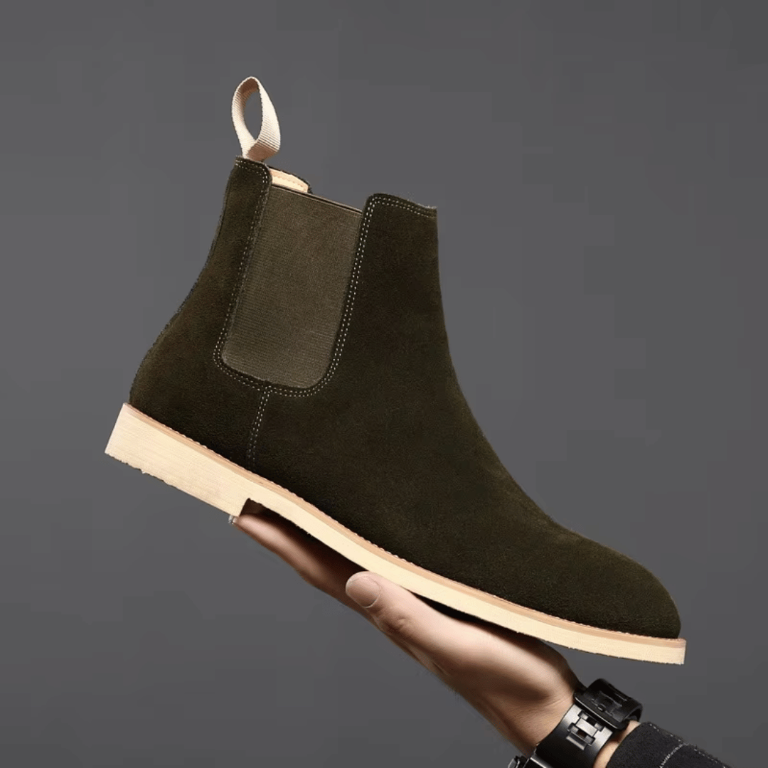 Novexa™ | Bottines Chelsea Olive Élégantes
