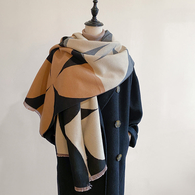 Aelvoria™ | Écharpe chaude à motifs géométriques