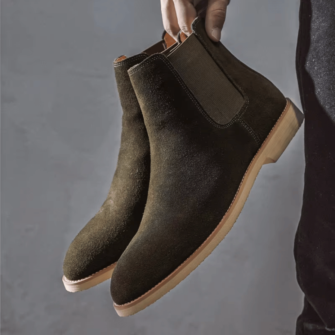 Novexa™ | Bottines Chelsea Olive Élégantes