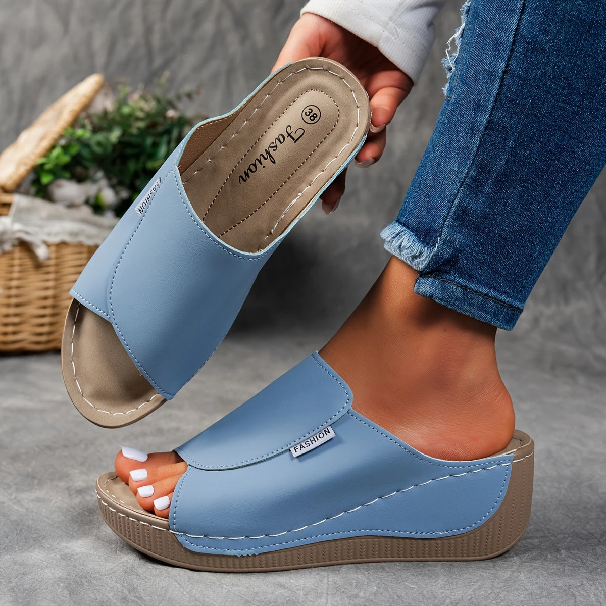 Celinea™ | Chaussons en cuir