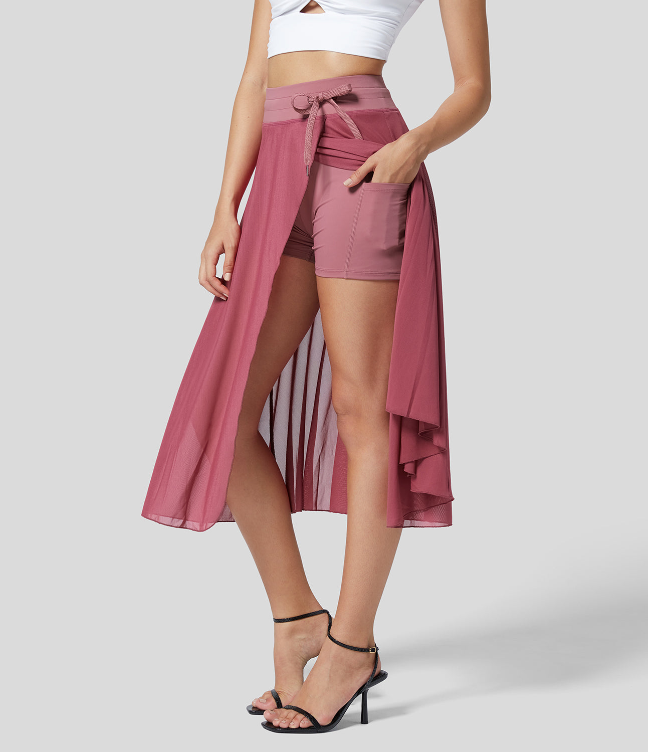 Eren™ | Jupe Midi 2-en-1 Taille Haute
