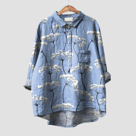 Lucreza™ | Blouse Tendance avec Imprimé Artistique Coloré