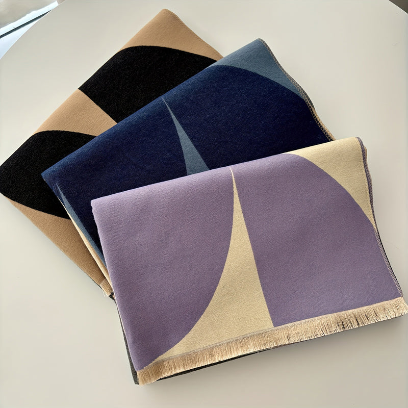 Aelvoria™ | Écharpe chaude à motifs géométriques