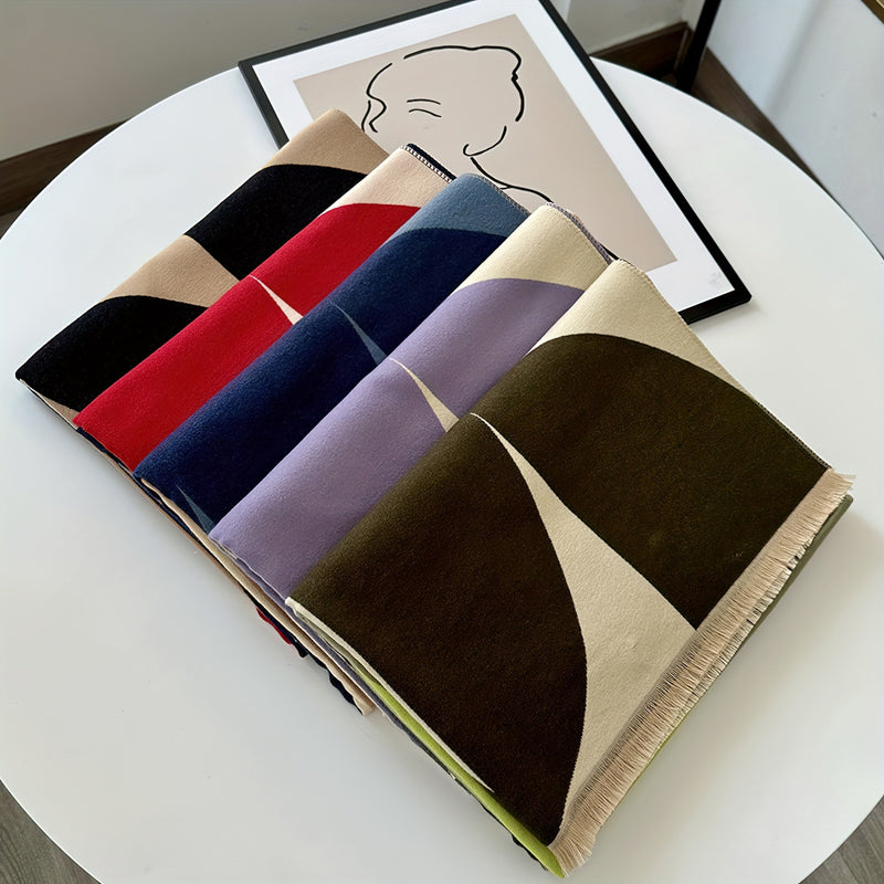 Aelvoria™ | Écharpe chaude à motifs géométriques