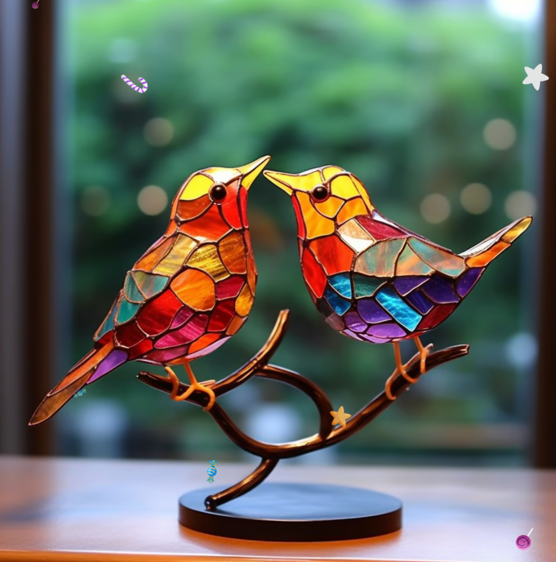 Aviara™ | Oiseaux en vitrail