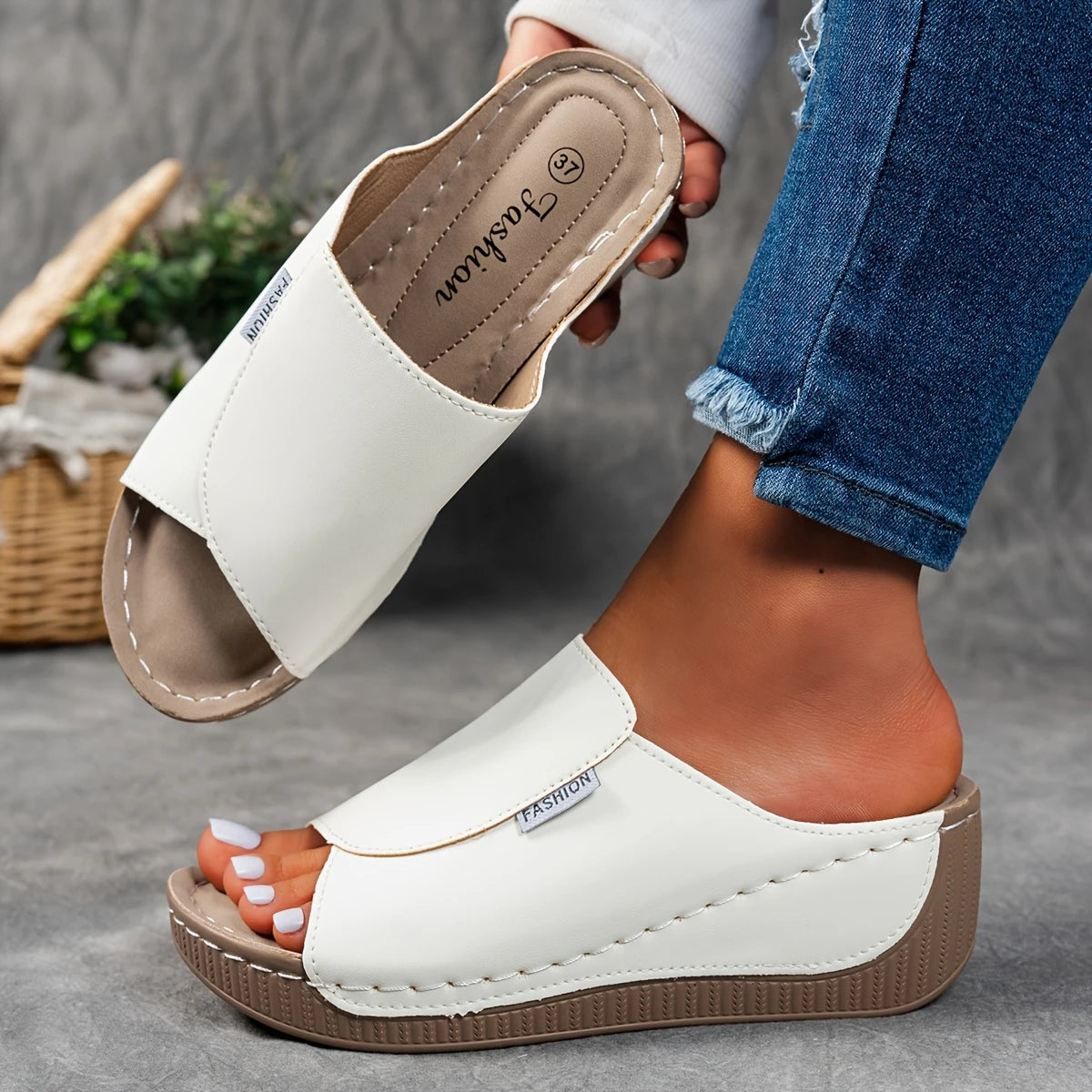 Celinea™ | Chaussons en cuir