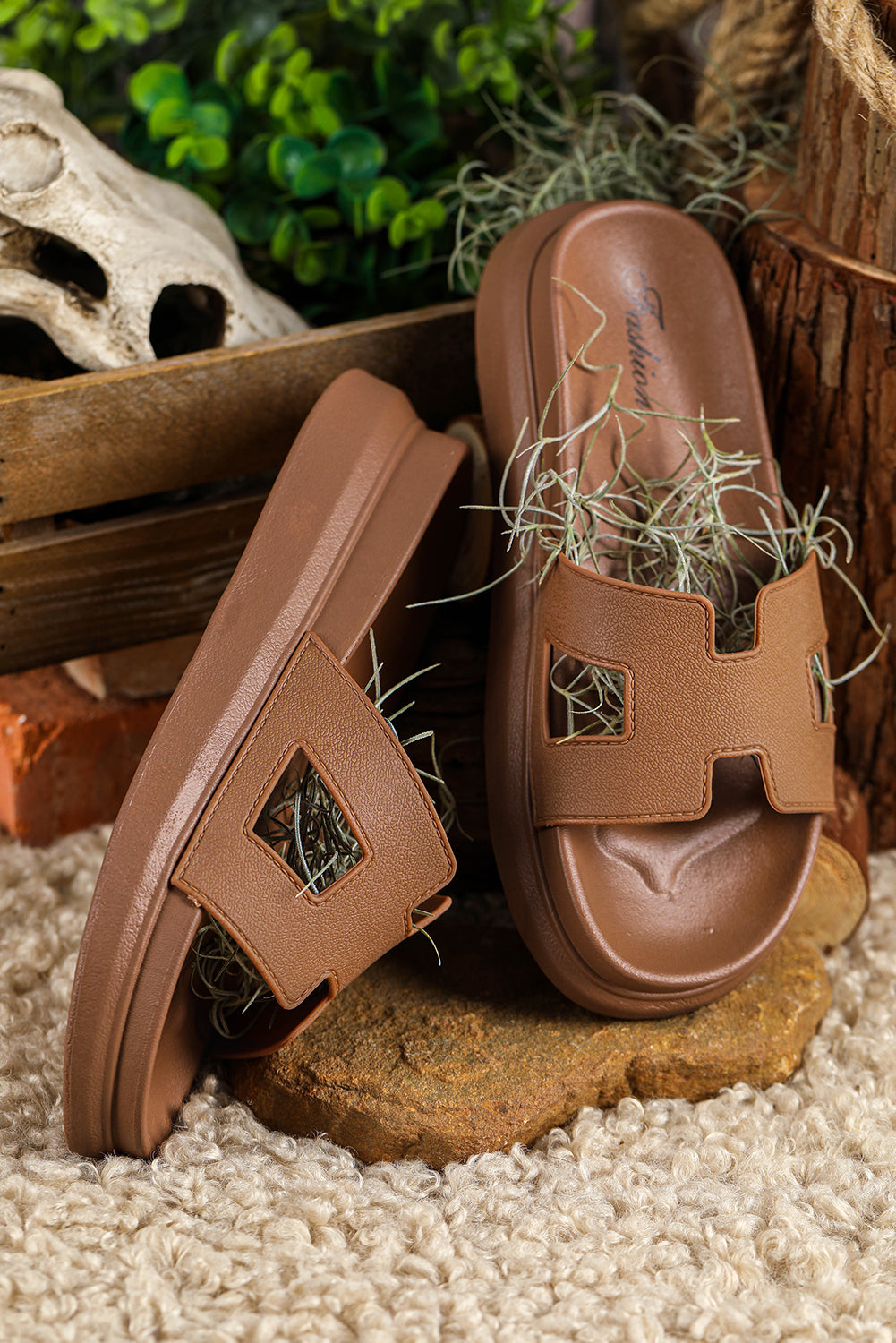 Cajon™ | Pantoufles à Plateforme Chic et Aérées