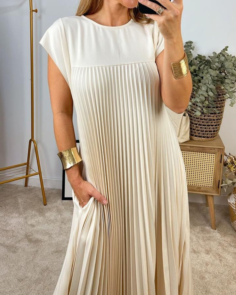Alice™ | Robe Maxi Élégante et Confortable avec Plis