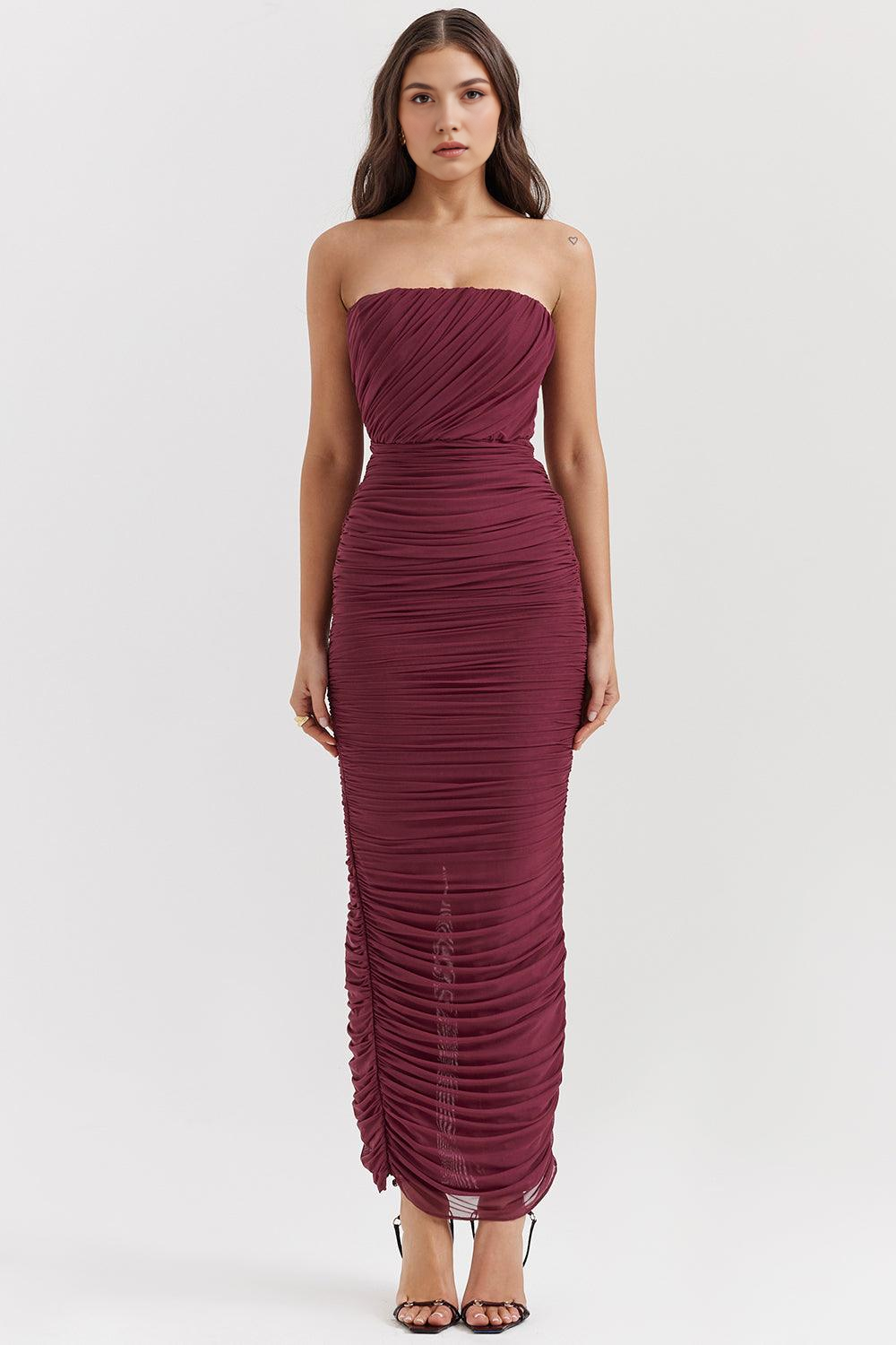 AMARIS - Robe Maxi en Mesh