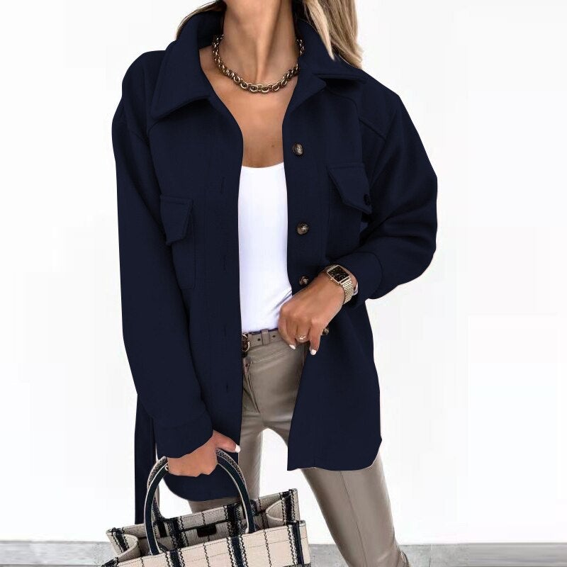 Erylia™ | Manteau de chemise à la mode
