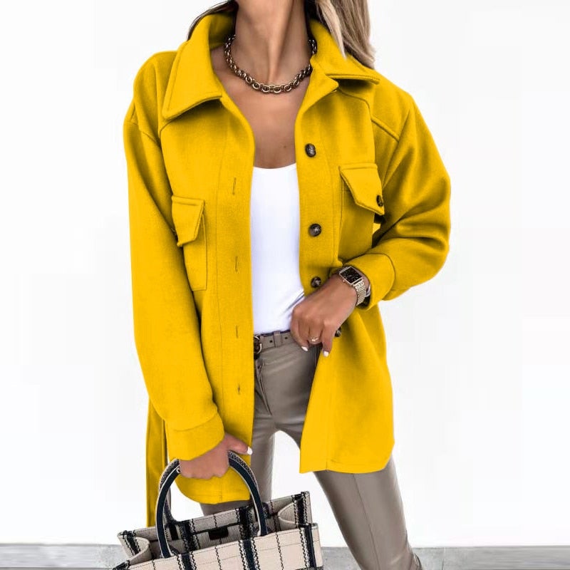 Erylia™ | Manteau de chemise à la mode