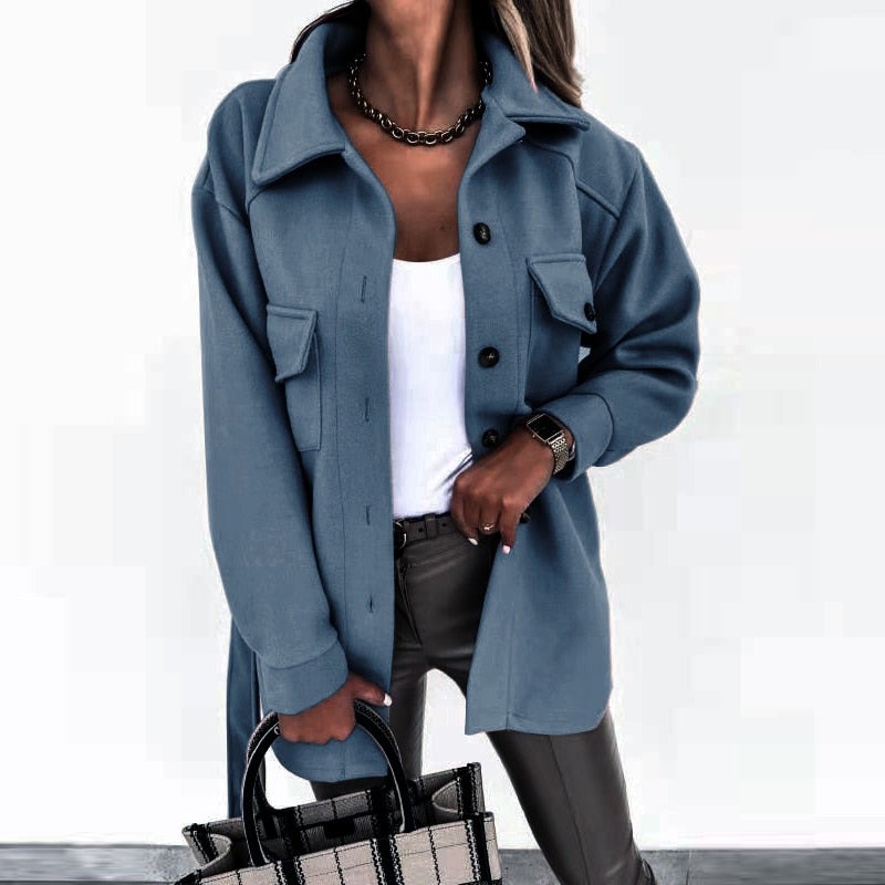 Erylia™ | Manteau de chemise à la mode