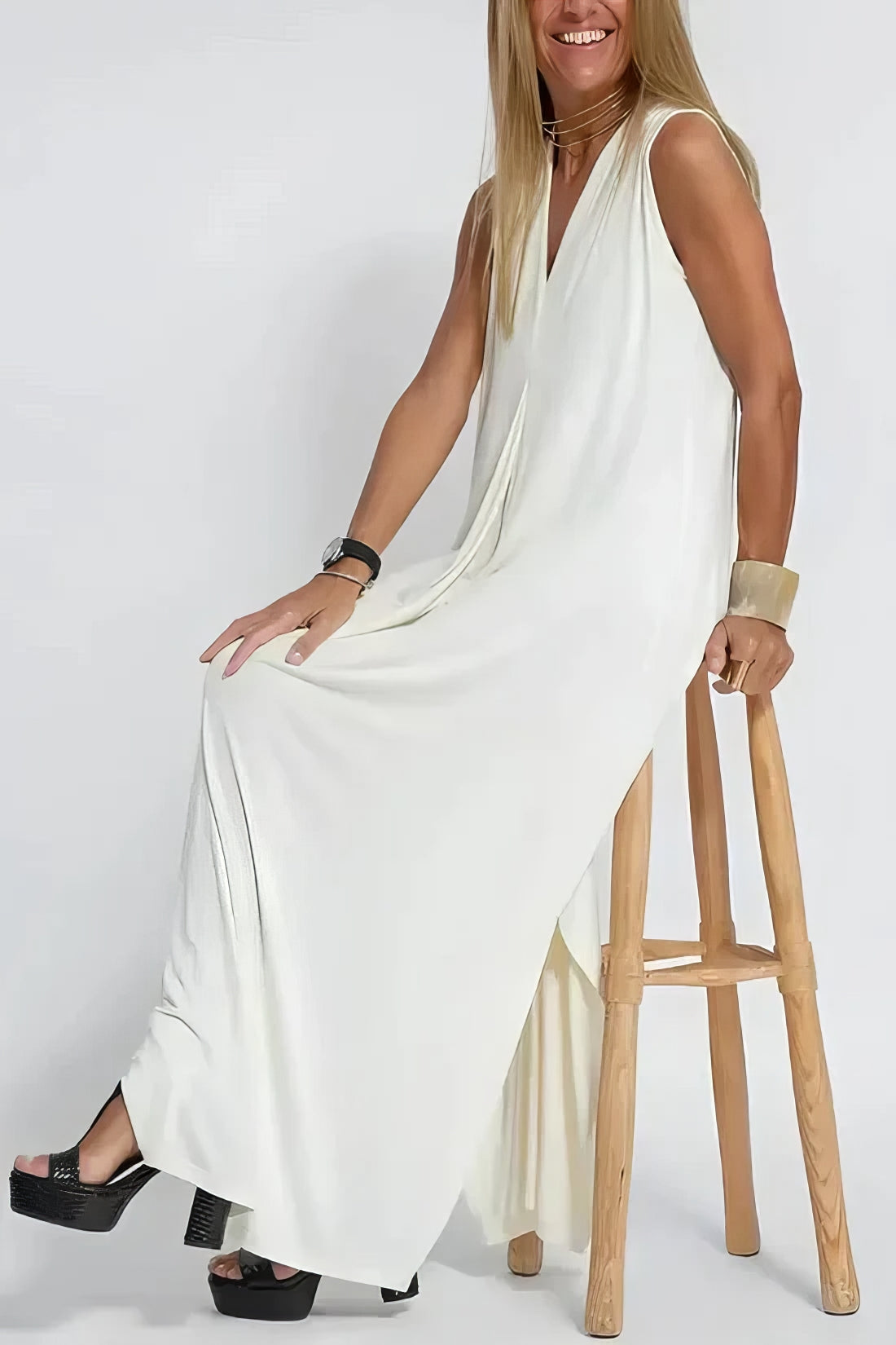 Neva™ | Robe Longue Élégante avec Cardigan Offert