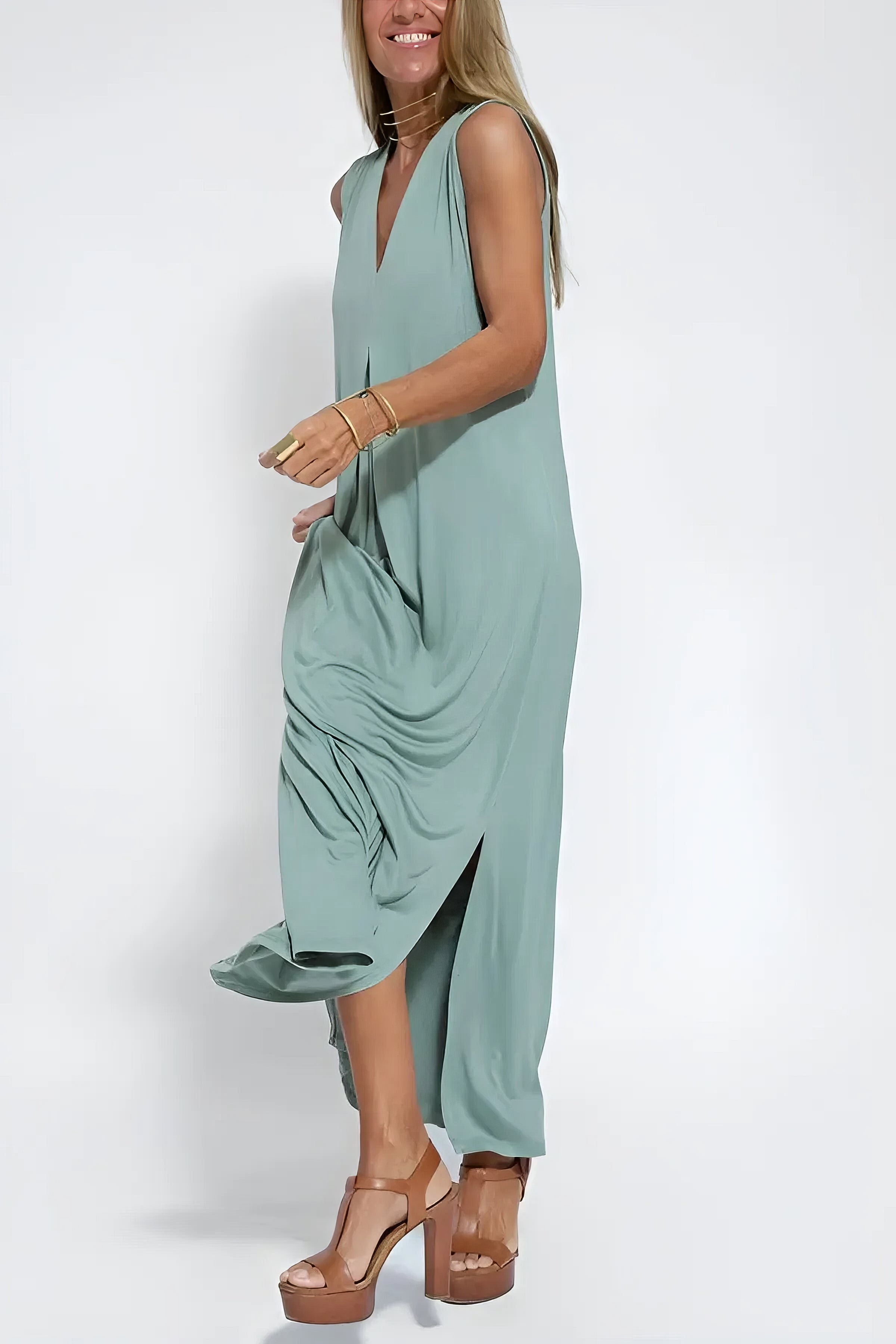 Neva™ | Robe Longue Élégante avec Cardigan Offert