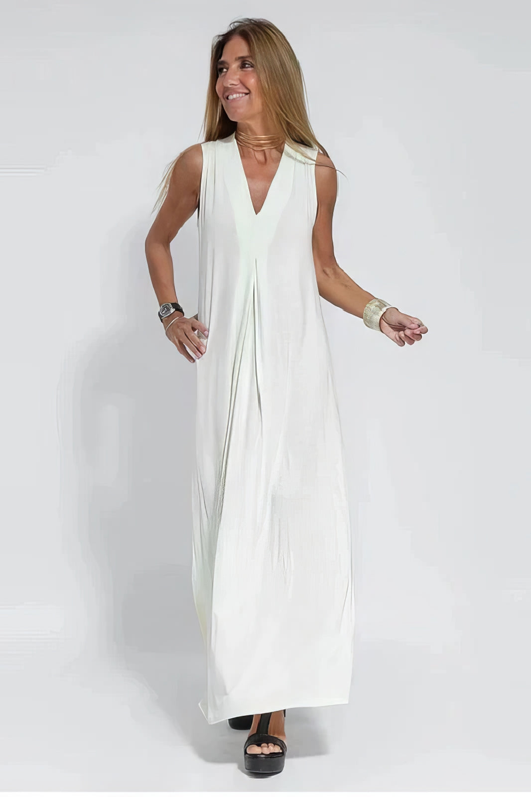 Neva™ | Robe Longue Élégante avec Cardigan Offert
